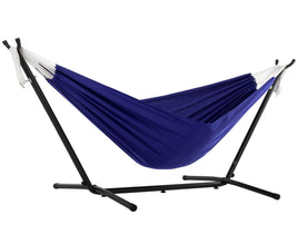 Polyester Double Hammock with Stand in Royal Blue Colour (2.7 m)