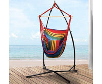 Rainbow Hammock Chair With Hammock Chair Stand