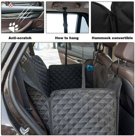 Rear Back Seat Waterproof Cover Pet Safety Mat Hammock Protector