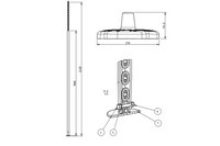 Rubber Monkey Swing for Zip Line with Curved Pommel and Chainset (2.5m)