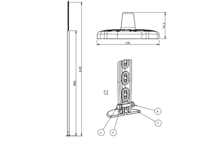 Rubber Monkey Swing for Zip Line with Curved Pommel and Chainset (2.5m)