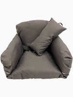 soft seat egg chair cushion dark gray