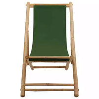 Premium Canvas & Bamboo Garden Chair