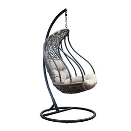 Santiago Hanging Egg Chair | Pod Chair Outdoor Wicker Patio Garden Backyard