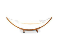 Siesta Double Hammock with Spreader Bar and Wooden Hammock Stand