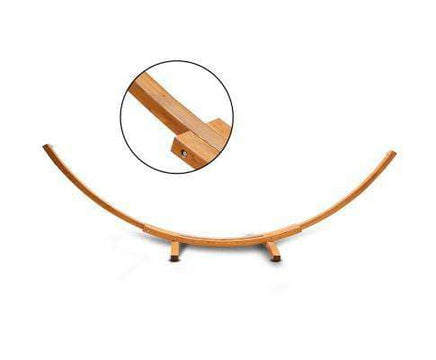 Siesta Double Hammock with Spreader Bar and Wooden Hammock Stand