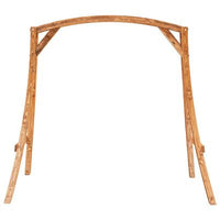 Solid Bent Wood with Teak Finish Swing Stand