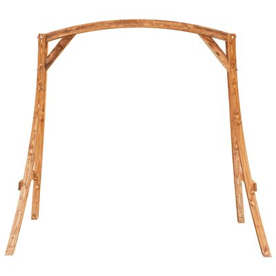 Solid Bent Wood with Teak Finish Swing Stand