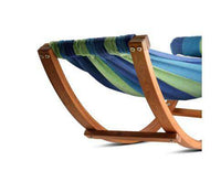 Timber Hammock Bed Swing - Blue