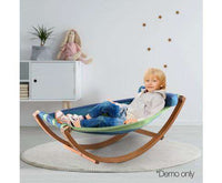 Timber Hammock Bed Swing - Blue