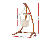 Timber Wooden Hammock Chair with Stand