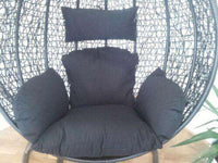 Trapeze Wicker Rattan Hanging Pod Basket Egg Chair