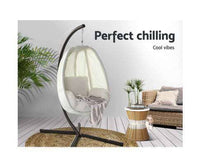 White Outdoor Furniture Egg Chair