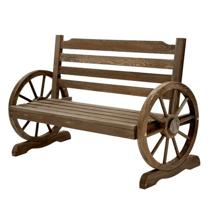 Wooden Wagon Bench Seat Outdoor Garden Lounge Furniture