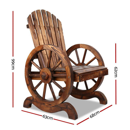 Wooden Wagon Chair Outdoor