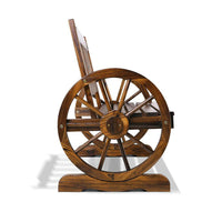 Wooden Wagon Wheel Chair