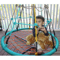 100cm Multi Colour Round Birds Nest Sensory Swing-None-Siesta Hammocks