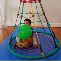 100cm Multi Colour Round Birds Nest Sensory Swing-None-Siesta Hammocks