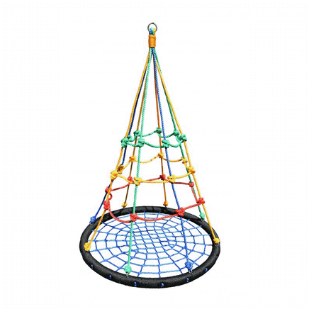 100cm Multi Colour Round Birds Nest Sensory Swing-black